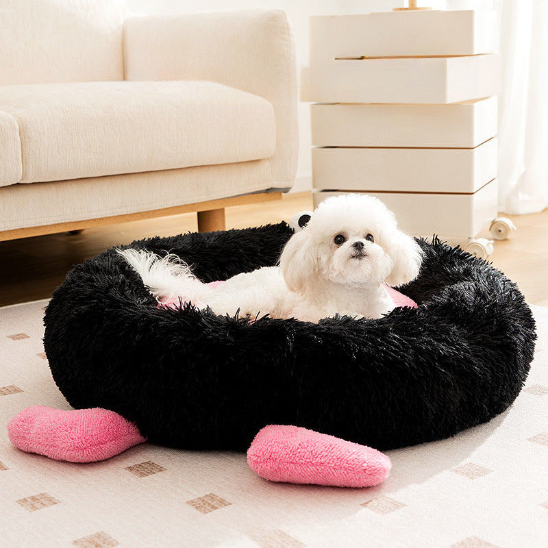 Elf Briquettes Plush Kennel Sleeping Mat Autumn And Winter Warm Thickened Than Bear Teddy Dog Bed Cat Bed Pet Nest