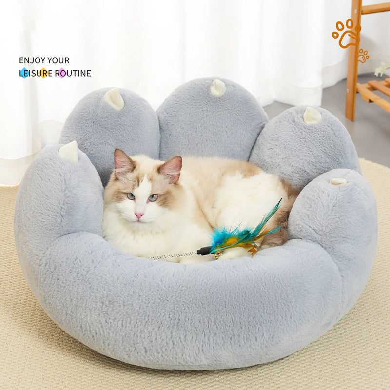 Cat's Nest Dog's Nest Pet's Winter Five-finger Cat's Paw Nest Thickened Four-season Universal Nest Warm Pet's Nest