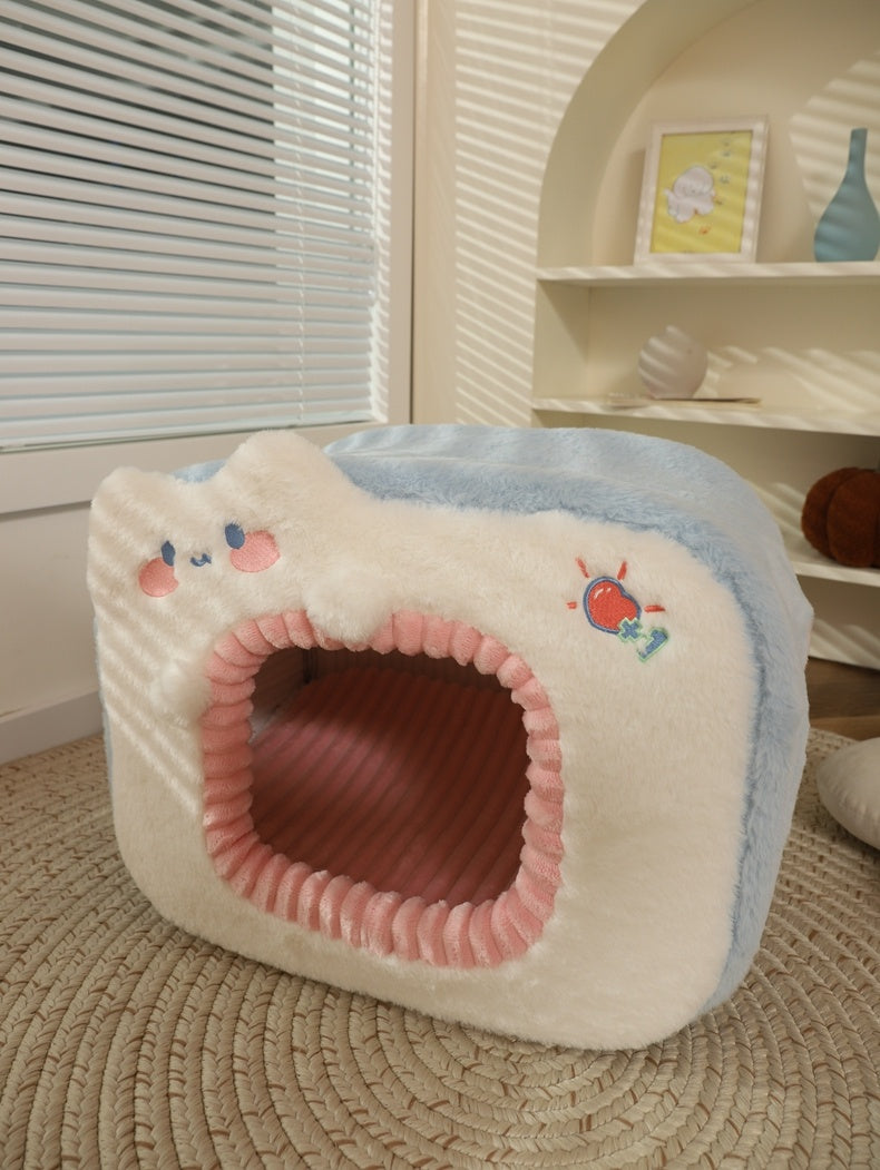 Pet Warm Closed Cat Nest