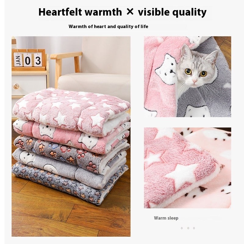 Thickened Autumn And Winter Warm Dogs And Cats Floor Mat Cat Dog Sleeping Universal Pet Bed