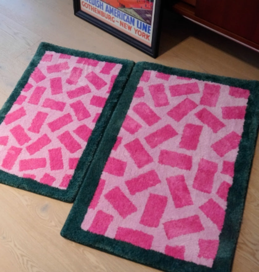 Household Dopamine Color Matching Square Carpet