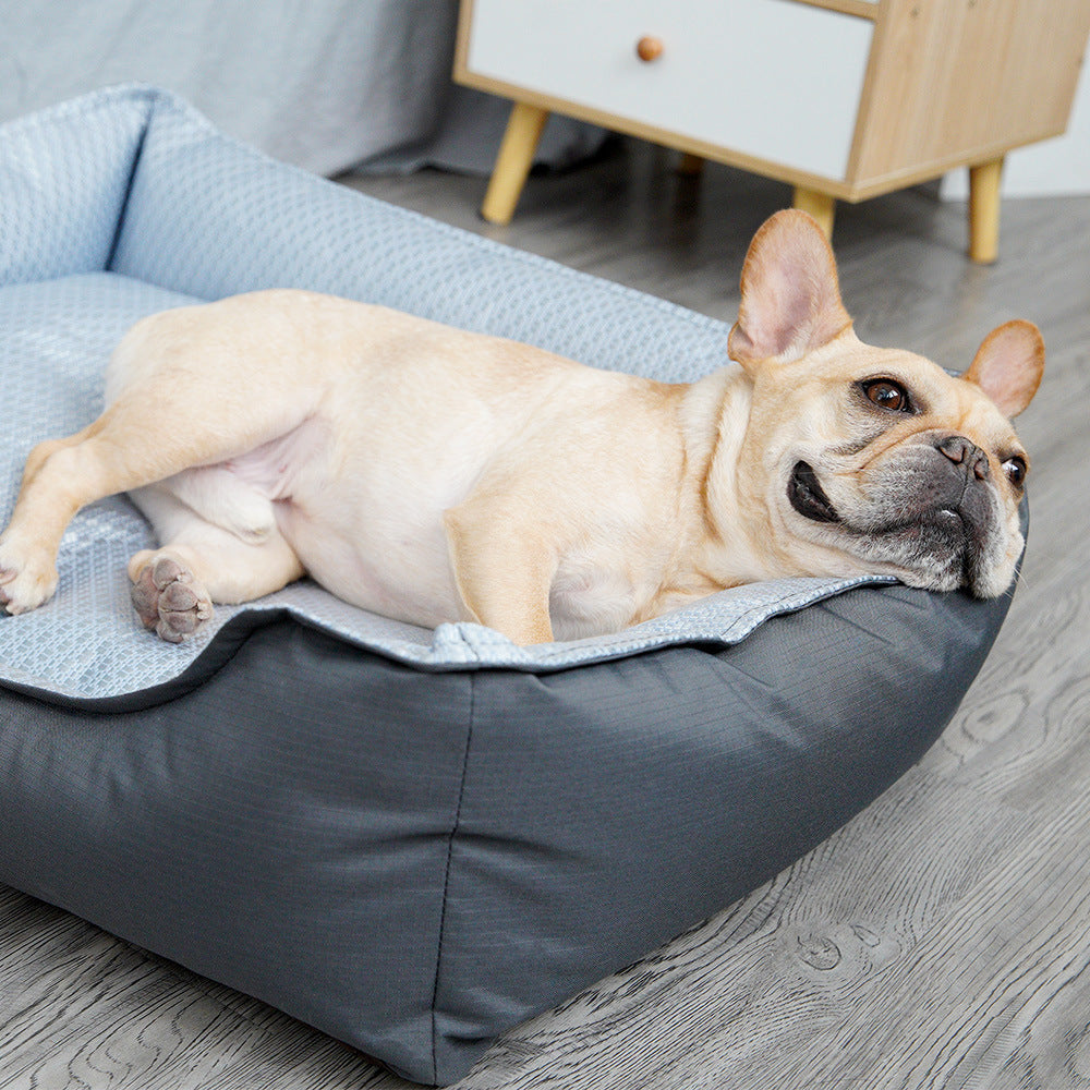 Dogs Bed Summer Pet Bed Soft Dog House New Nest With Removable Cover Small Medium Bed Dog Mattress Cat Cave Soft Pet Bed