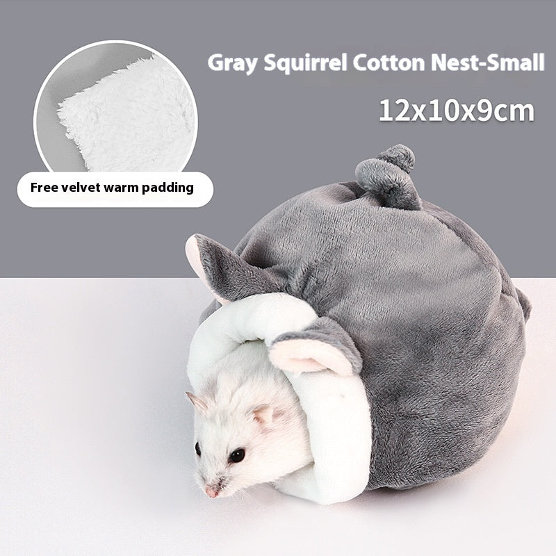 Rabbit Anti-bite Warm Cotton Pet Nest Universal Hamster Sugar Glider Djungarian Hamster Winter House