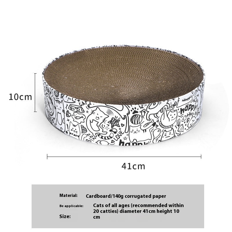 Round Cat Scratching Board Nest Extra Large Simple