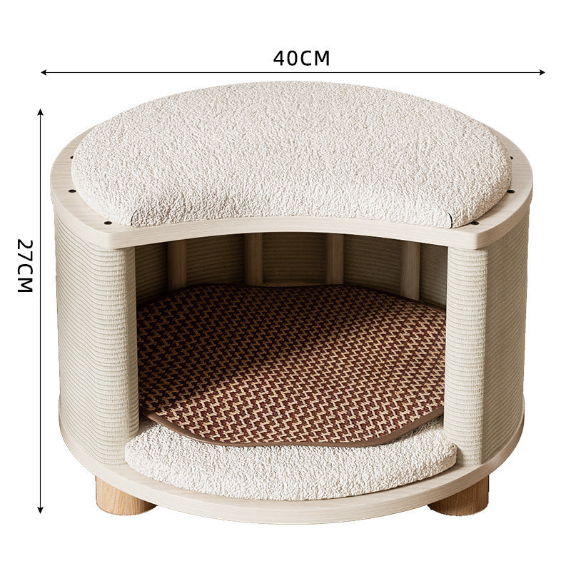 House Solid Wood Summer Mat Four Seasons Universal Cat Nest
