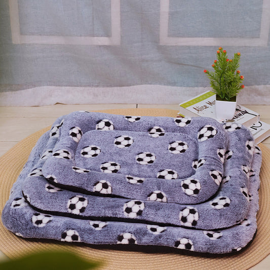 Flannel Non-slip Pet Mattresses Double Layer Warm And Comfortable