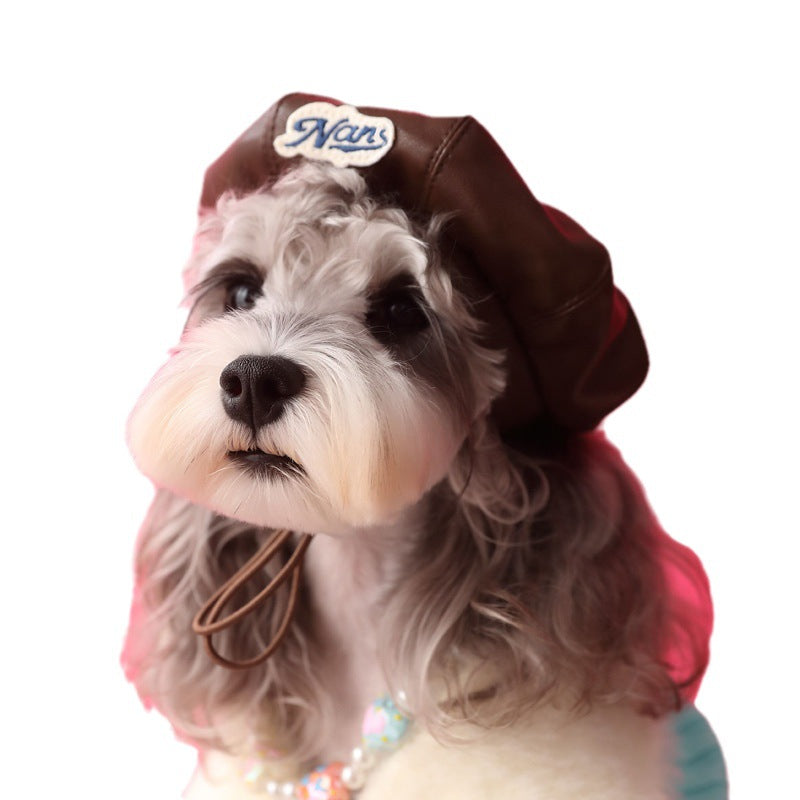 Dog Accessories Photo Concave Shape Pumpkin Hat