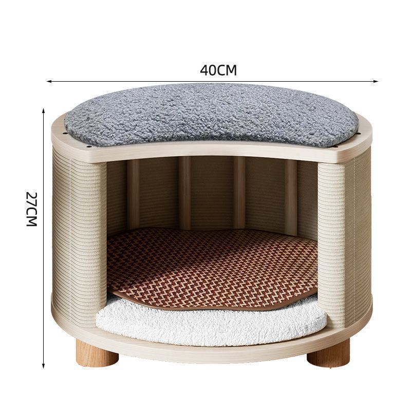 House Solid Wood Summer Mat Four Seasons Universal Cat Nest