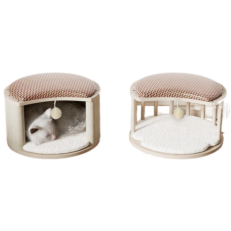 House Solid Wood Summer Mat Four Seasons Universal Cat Nest