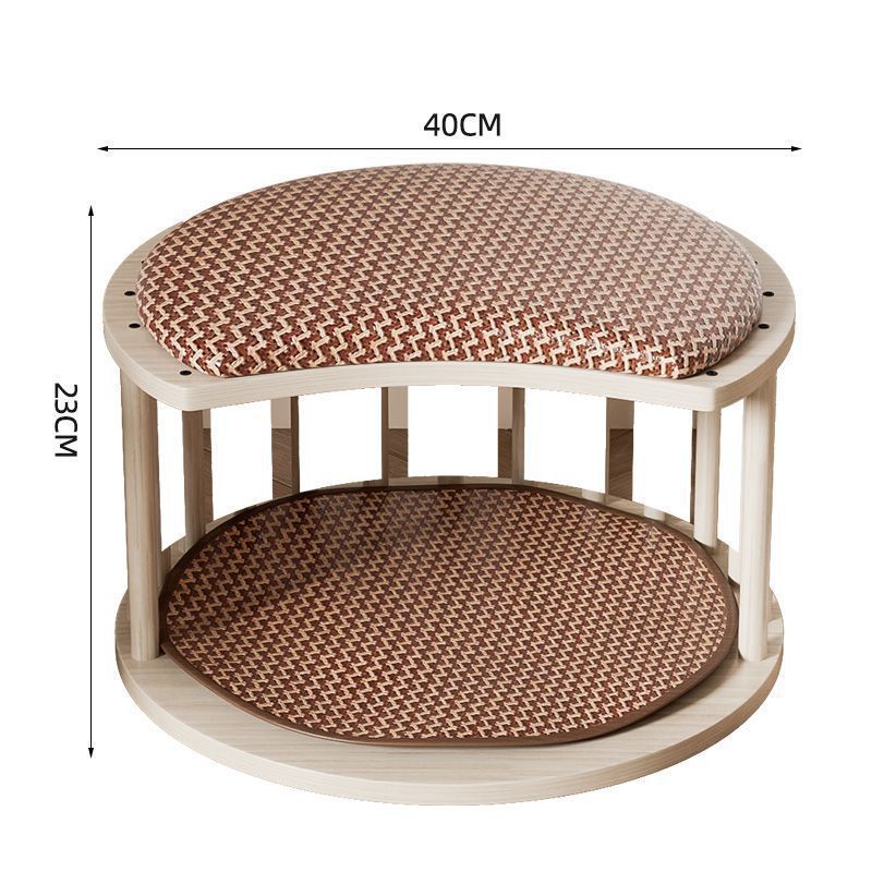 House Solid Wood Summer Mat Four Seasons Universal Cat Nest