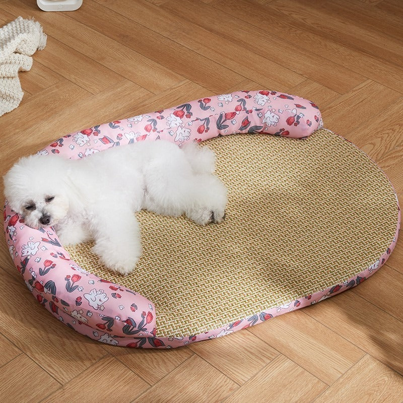 Four Seasons Universal Removable And Washable Summer Cool Nest Sleeping Dog Mat