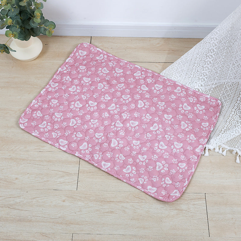 Pet Overlay Reusable Washable Dog Urine Pad Cat Pad Absorbent Non-slip Waterproof Training Urine Pad