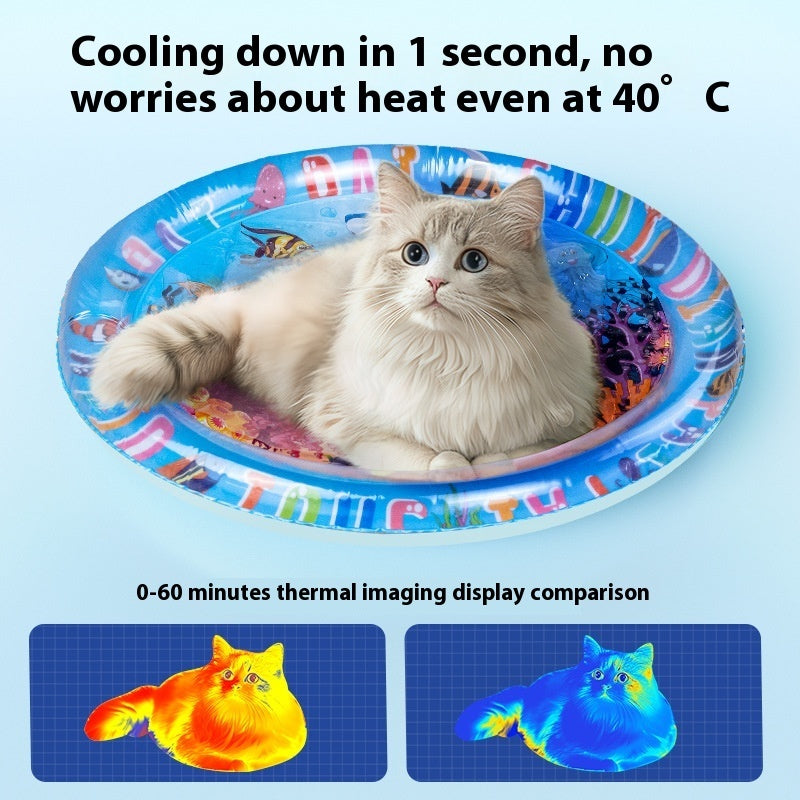 Pet Pat Water Cushion Summer Cooling Dog Inflatable Water Injection Ice Mattress