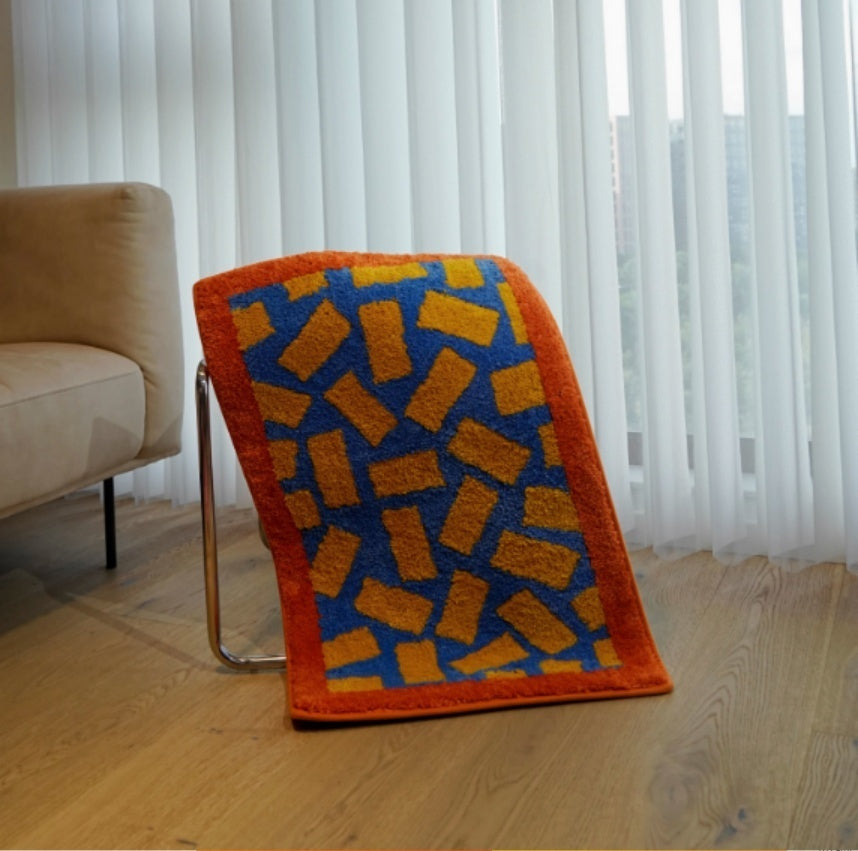 Household Dopamine Color Matching Square Carpet