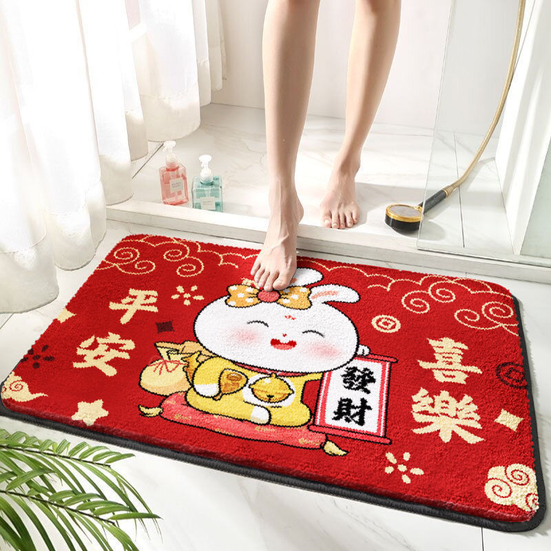 Bathroom Strong Absorbent Cartoon Stain-resistant Non-slip Mat