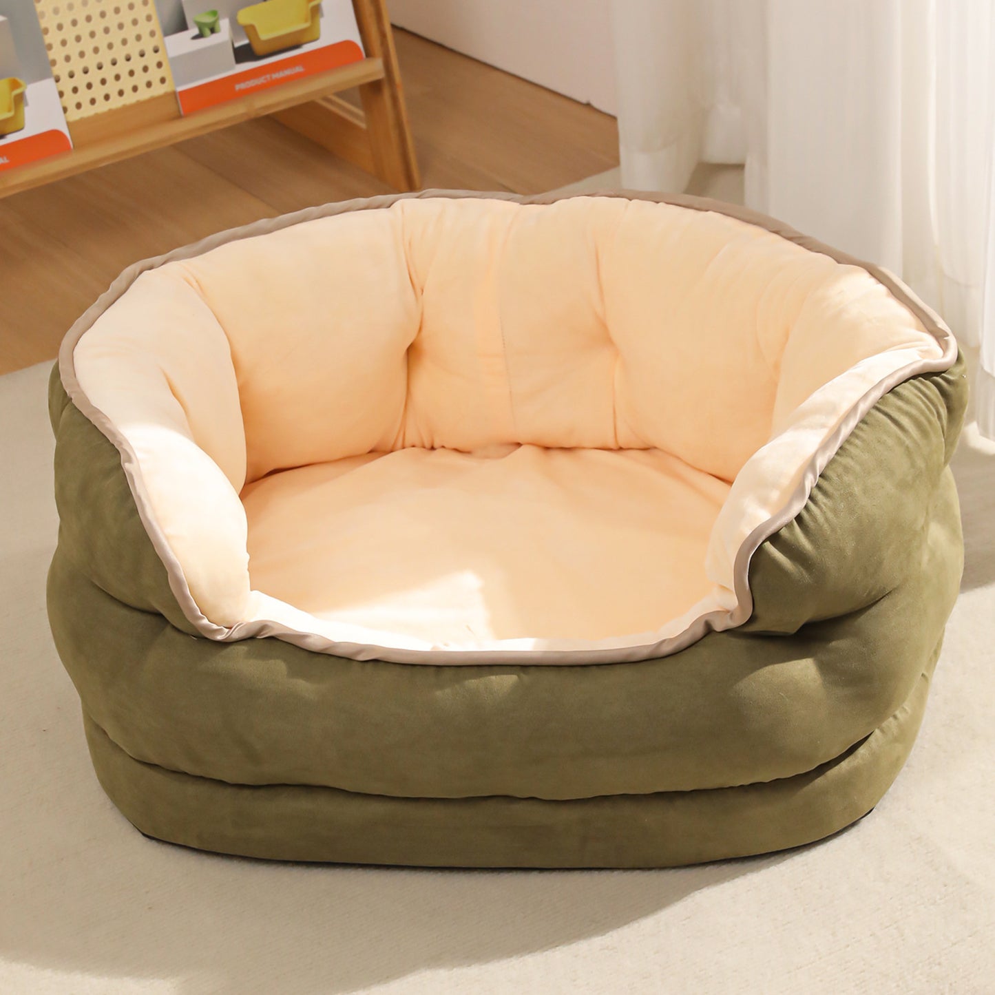 Pet Dog Sofa Bed Provides Warmth For Small Dogs Cat And Dog Mattress Pet Kennel Thickened Washable Plush Pet Supplies