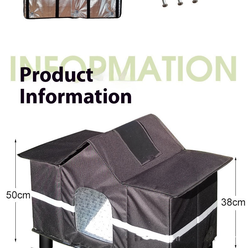 Waterproof Outdoor Keep Warm Small Dog Cold-proof Four Seasons Cat House