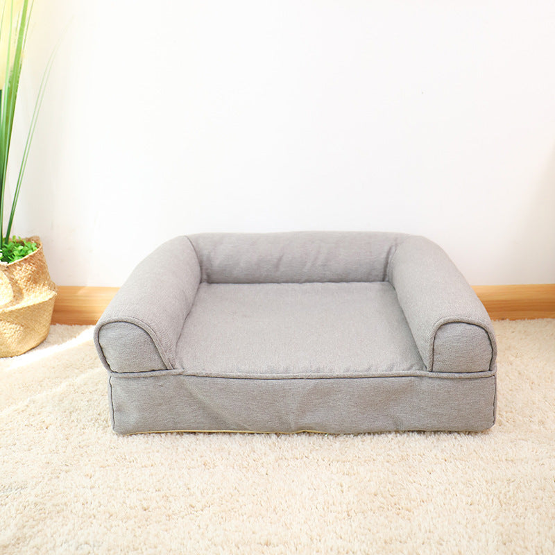 Linen Fabric Removable And Washable Pet Sofa Nest