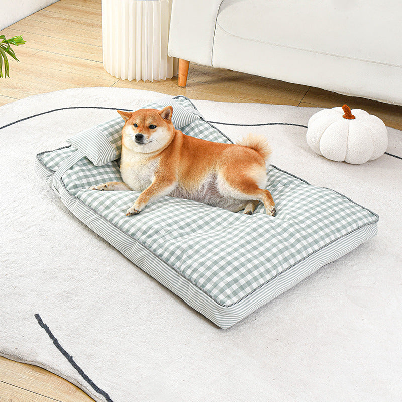 Pet Nest Dog Cushion, Warm In Autumn And Winter, Fully Removable And Washable Dog Bed, Thickened, Comfortable And Warm Cat And Dog Sleeping Mat