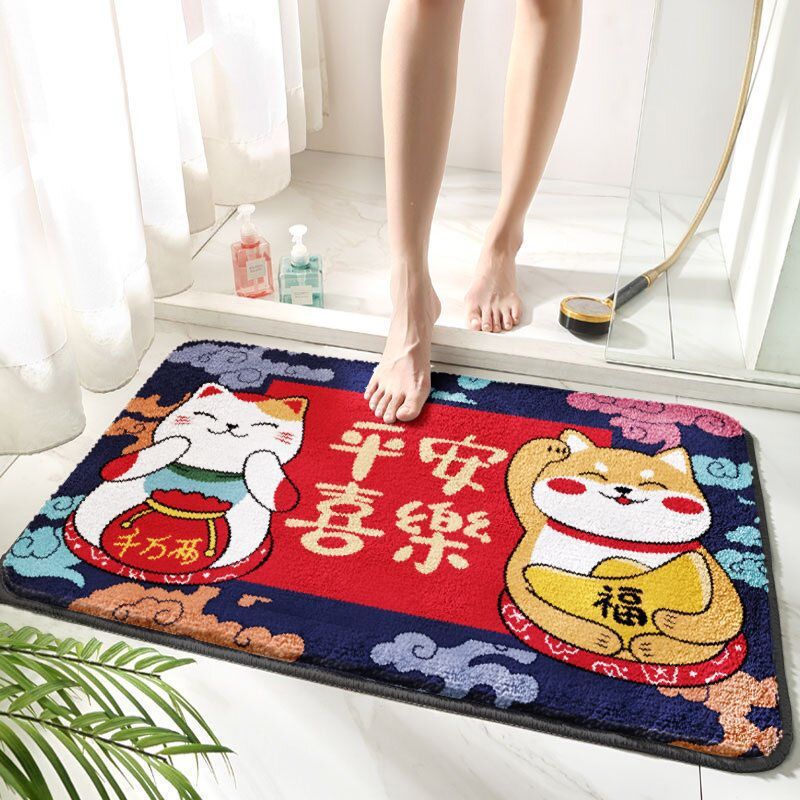 Bathroom Strong Absorbent Cartoon Stain-resistant Non-slip Mat