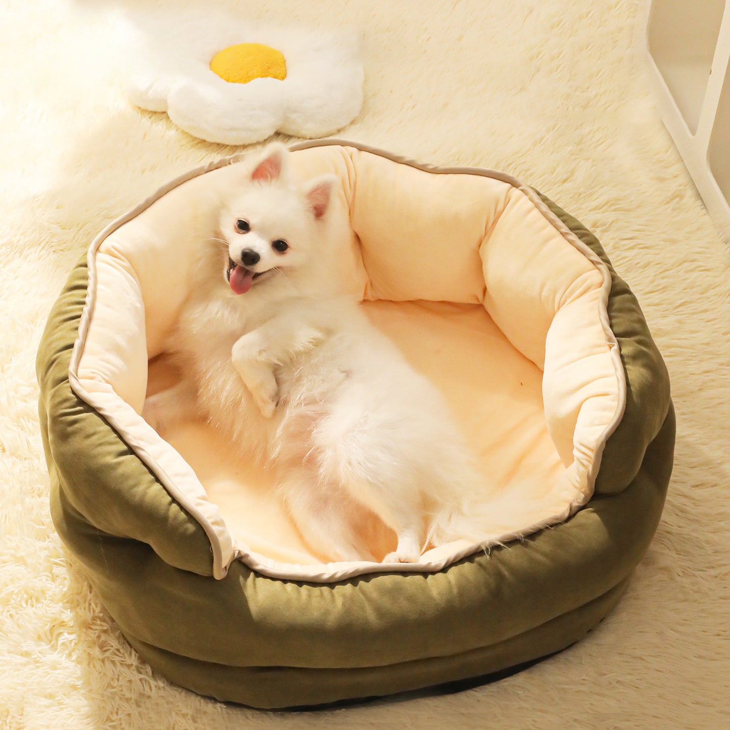 Pet Dog Sofa Bed Provides Warmth For Small Dogs Cat And Dog Mattress Pet Kennel Thickened Washable Plush Pet Supplies