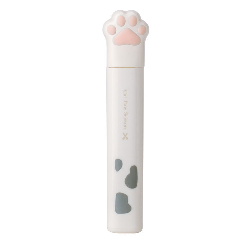 Cat Paw Mini Scissors Stainless Steel Craft Scissors Small Folding Safety Scissors Portable Cartoon Cute Mini