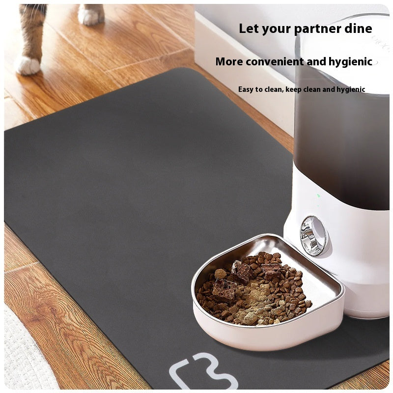 Minimalist Pet Feeding Mat Repeated Washing Water-absorbing Non-slip Mat Rest Sleep