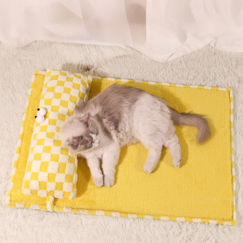 Cat's Nest For All Four Seasons Universal Kennel Large Dog Cushion Summer Pet Nest Cat Sleeping Mat