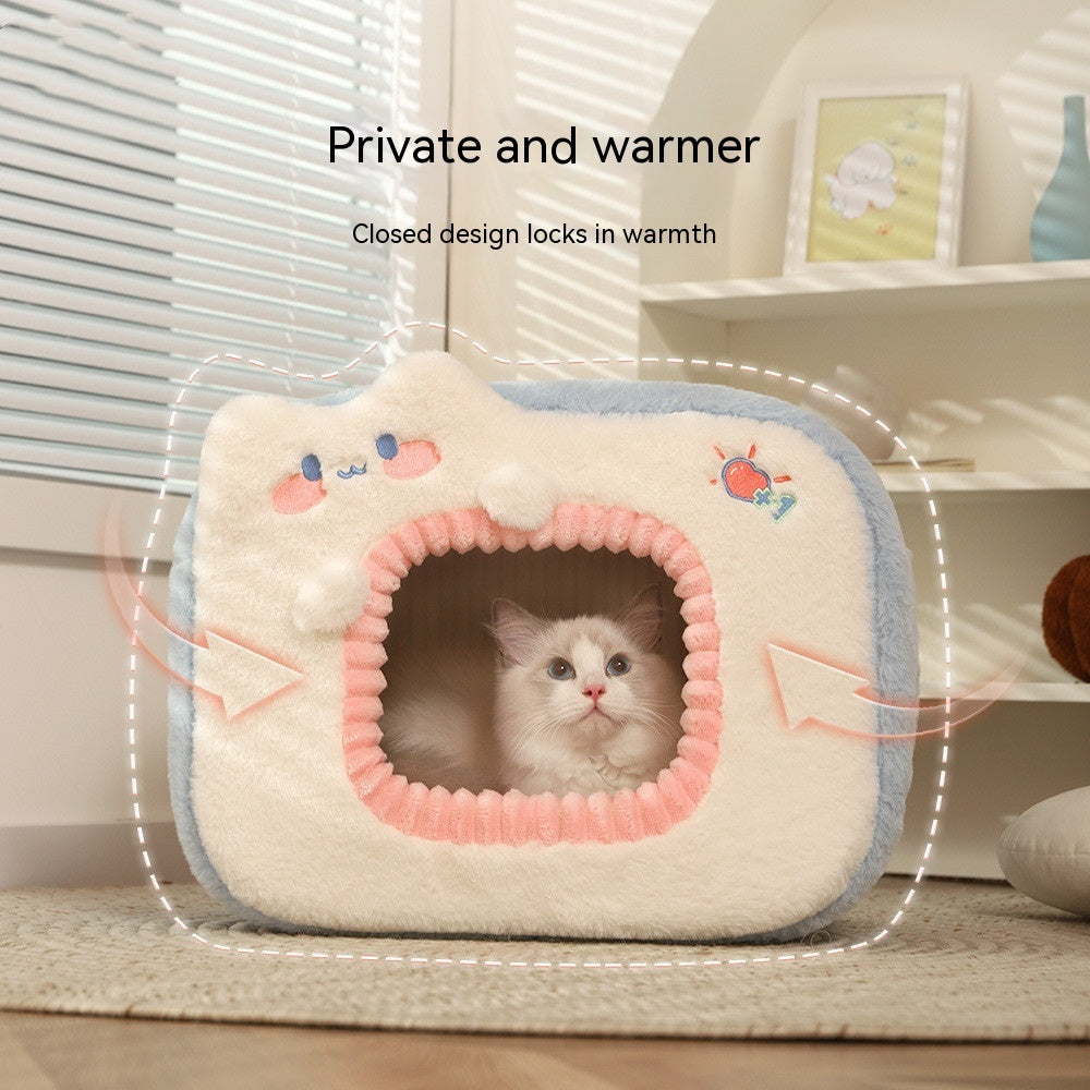 Pet Warm Closed Cat Nest