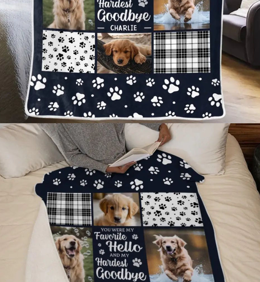 Pet Dog Blanket Super Soft Flannel Creative Personality DIY