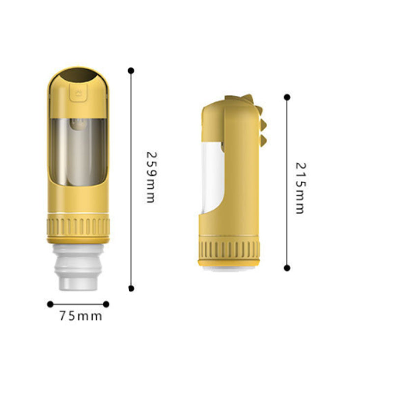 Dog Water Bottle Portable Leak Proof And Lightweight Water Bottle For Dogs Dog Travel Water Bottle With Bowl Dog Walking Accessories