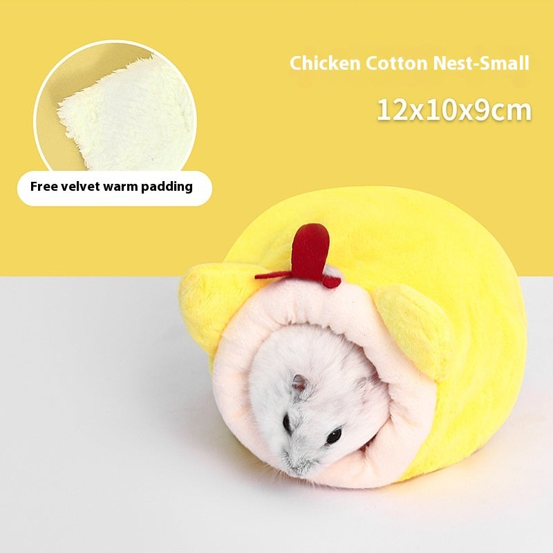 Rabbit Anti-bite Warm Cotton Pet Nest Universal Hamster Sugar Glider Djungarian Hamster Winter House