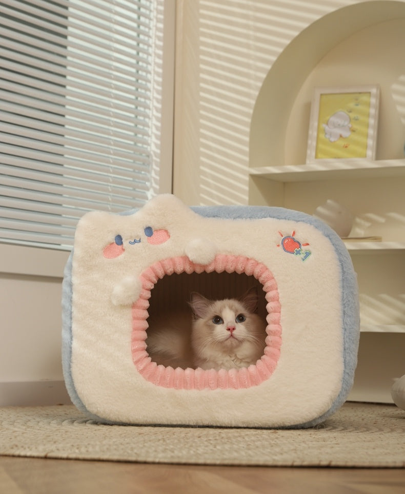 Pet Warm Closed Cat Nest